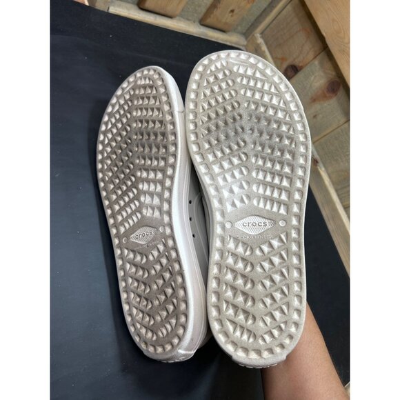 Womens Size 10 Crocs LiteRide Slip-On Shoes Grey Perforated Comfort Lightweight - Picture 8 of 8